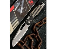 Нож складной MicroTech MCT210T12APPMFL MSI Ram-Lok, Serrated Blade, Flag Handle Нож складной MicroTech MCT210T12APPMFL MSI Ram-Lok, Serrated Blade, Flag Handle