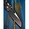 Нож закладной MicroTech MCT210T2PMBK MSI Ram-Lok, Part Serrated Black Blade