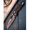Нож закладной MicroTech MCT210T2PMBK MSI Ram-Lok, Part Serrated Black Blade