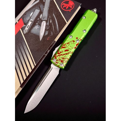 Нож складной MicroTech MCT23110Z UTX-85, StoneWash Blade, ZOMBIE-TECH
