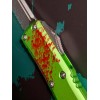 Нож складной MicroTech MCT23111Z UTX-85, Part Serrated StoneWash Blade, ZOMBIE-TECH