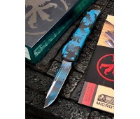 Нож складной MicroTech MCT2311TQCS Auto UTX-85, Blue Camo Handle