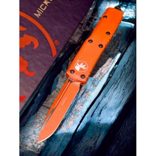 Нож складной MicroTech MCT2311WOR UTX-85, Weathered Orange Handle