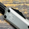 Нож складной MicroTech MCT2333CR Auto UTX-85, Tanto Serrated DLC Blade, Clear Handle