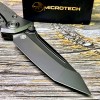 Нож складной MicroTech MCT2611DLC Socom Bravo, M390 Tanto DLC Blade, Titanium Bolster, Carbon Fiber Handle