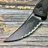 Нож складной MicroTech MCT268A3T Brachial, M390 Black Serrated Blade