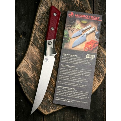 Нож кухонный MicroTech MCT3100B10MR Boning Knife, Titan - G10 Merlot Handle
