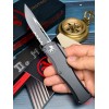 Нож складной MicroTech MCT7032T Hera, Black Part Serrated Blade