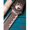Нож складной MicroTech MCT7032T Hera, Black Part Serrated Blade