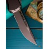 Нож складной MicroTech MCT7032T Hera, Black Part Serrated Blade