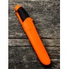 Нож Morakniv Companion F серрейтор, нержавеющая сталь, прорезиненная рукоять с оранжевыми накладкам
