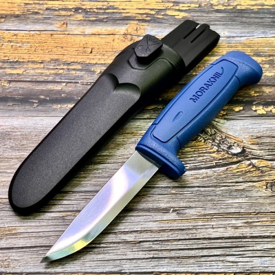 Нож Morakniv Basic 546, нержавеющая сталь, синяя ручка