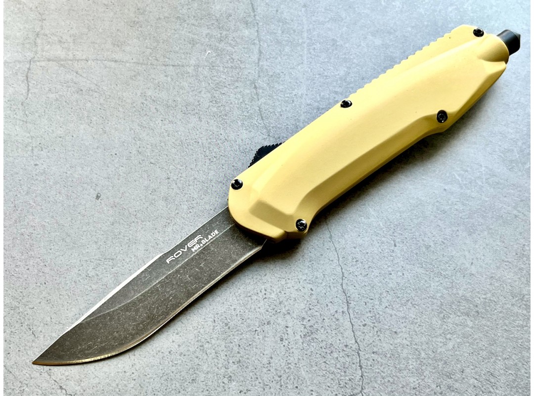 Нож складной Mr. Blade MB402-BSW/TN Rover, Black Stonewash Blade, Tan ...