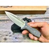 Нож N.C. Custom GRAVE, AUS 10 Blade, Micarta Handle