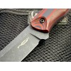 Нож N.C. Custom Scar, BlackWash Blade, Red Handle