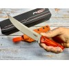 Нож N.C. Custom Scar, StoneWash Blade, Orange Handle