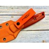 Нож N.C. Custom Scar, StoneWash Blade, Orange Handle