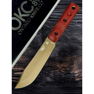 Нож Ontario ON7026 XL Hunter Fixed Blade Red Mic Нож Ontario ON7026 XL Hunter Fixed Blade Red Mic
