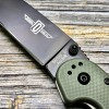 Нож складной Ontario Rat I Folder Black Blade, OD Green Handle