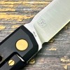 Нож складной RaelSteel RS7661G Burns, VG-10 Blade, Black - Gold Titanium Handle