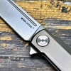 Нож складной RealSteel RS7874 G-Frame, N690 Blade, Gray Titanium Handle