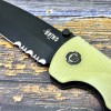 Нож складной Southern Grind SG20359 Bad Monkey, 14C28N Sandvik PartSerrated Tanto Blade, Jade Ghost Green G10 Handle