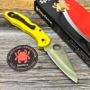 Нож складной Spyderco Salt 2, H2 Blade, Yellow FRN Handle