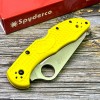 Нож складной Spyderco Salt 2, H2 Blade, Yellow FRN Handle