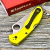 Нож складной Spyderco Salt 2, H2 Blade, Yellow FRN Handle