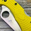 Нож складной Spyderco Salt 2, H2 Blade, Yellow FRN Handle