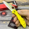 Нож складной Spyderco Salt 2, H2 Blade, Yellow FRN Handle