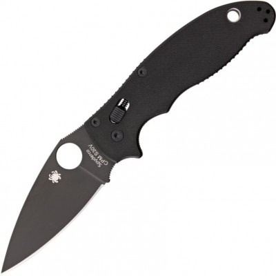 Нож складной Spyderco SC101GPBBK2 Manix 2, Black Blade, Black G10 Handle