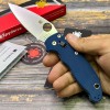 Нож складной Spyderco SC101GPCBL2 Manix 2, SPY27 Blade, Cobalt Blue G-10 Handle