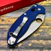 Нож складной Spyderco SC101GPCBL2 Manix 2, SPY27 Blade, Cobalt Blue G-10 Handle