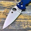 Нож складной Spyderco SC101GPCBL2 Manix 2, SPY27 Blade, Cobalt Blue G-10 Handle