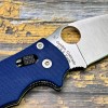 Нож складной Spyderco SC101GPCBL2 Manix 2, SPY27 Blade, Cobalt Blue G-10 Handle