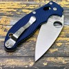 Нож складной Spyderco SC101GPCBL2 Manix 2, SPY27 Blade, Cobalt Blue G-10 Handle