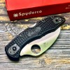 Нож складной Spyderco SC106SBK2 Tasman Salt 2, H-1 Serrated Blade