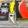 Нож складной Spyderco SC106SYL2 Tasman Salt 2, H-1 Serrated Blade, Yellow Handle