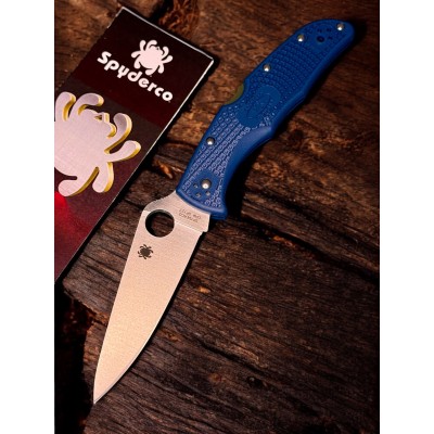 Нож складной Spyderco SC10PCBL Endura 4, CPM SPY 27 Blade, Cobalt Blue FRN Handle