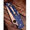 Нож складной Spyderco SC10PCBL Endura 4, CPM SPY 27 Blade, Cobalt Blue FRN Handle