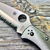 Нож складной Spyderco Endura 4, Stainless Steel Handle, Full Serrated Edge