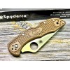 Нож складной Spyderco SC11FPBN Delica 4, Brown Handle