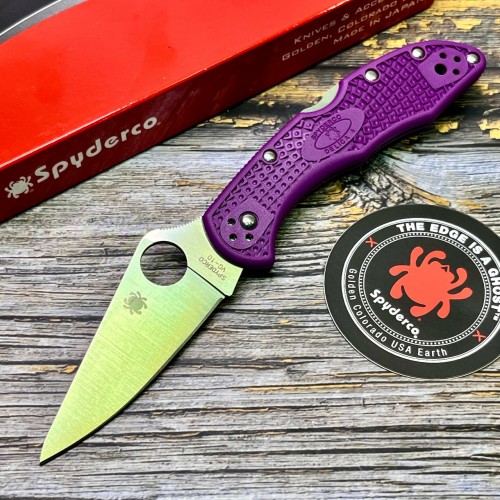 Нож складной Spyderco SC11FPPR  Delica 4, Purple Handle