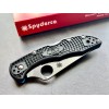 Нож складной Spyderco Delica 4, Blue Line