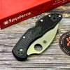 Нож складной Spyderco Delica 4, Wharncliffe Blade, Black FRN Handles