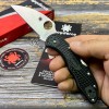 Нож складной Spyderco Delica 4, Wharncliffe Blade, Black FRN Handles