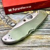 Нож складной Spyderco Delica 4, Stainless Steel Handle