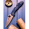 Нож складной Spyderco SC11PCBL Delica 4, CPM SPY 27 Blade, Cobalt Blue FRN Handle