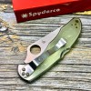 Нож складной Spyderco SC11PS Delica 4, Part Serrated Blade, Stainless Steel Handle